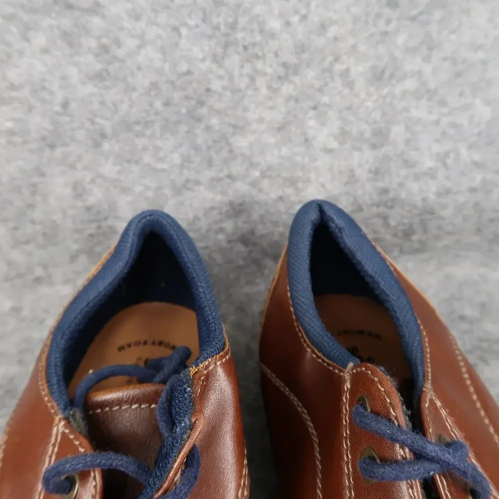 Sonoma Shoes Kids 1 Boys Dress Oxford Derby Lace Up Brown Sneaker Memory Foam